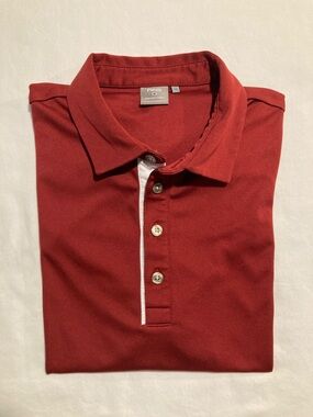 Ping Womens Burgundy Polo with White Trim (Item No. C16)